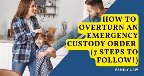 How To Overturn An Emergency Custody Order 7 Steps To Follow