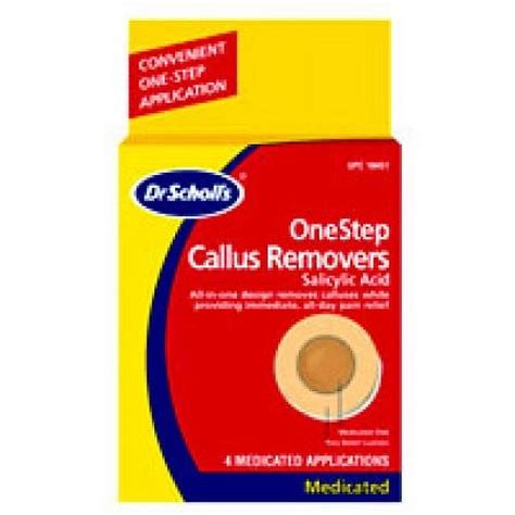 Dr Scholls Onestep Medicated Callus Removers 4 Each