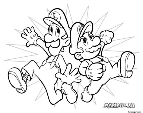 Printable Mario Coloring Pages