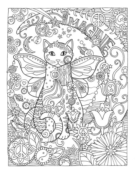 Flirtatious kitty gives us a look from under the massive eyelashes. Creative Cats Colouring Book ~ Imagine by Marjorie Sarnat ...