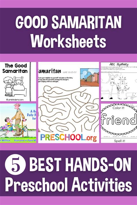 The 5 Best Worksheets For Good Samaritan Preschool Theme