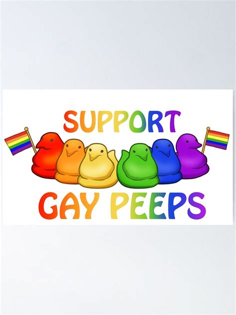 Unterstützen Sie Gay Peeps Rainbow Marshmallow Peep Chicks Mit Pride