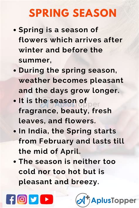 💄 My Favorite Season Paragraph My Favorite Season Spring Paragraph