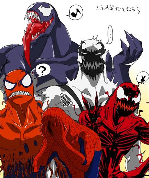 Spider Man X Venom X Anti Venom X Carnage X Hybrid A Symbiote World