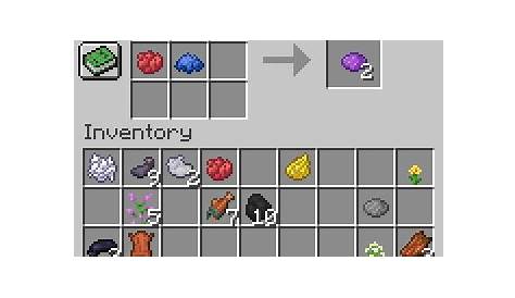 how do you make purple dye in minecraft