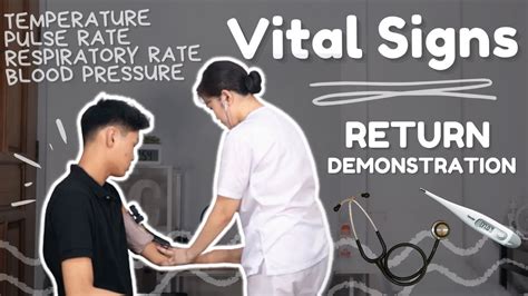 Vital Signs L Return Demonstration Student Nurse Youtube