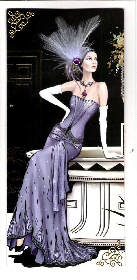 Pin By Jackie Delalla On My Handmade Cards Art Deco Fashion Art Deco