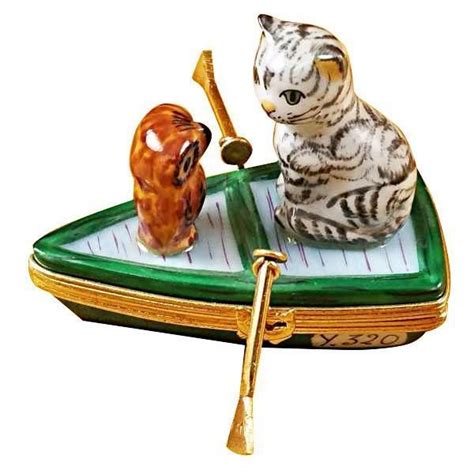 Owl And Pussycat Limoges Box Limoges Boxes Trinket Boxes Cat Art