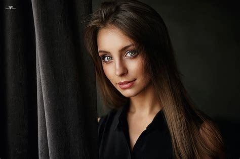 Women Face Portrait Straight Hair Dmitry Arhar Anastasiya Peredistova Hd Wallpaper