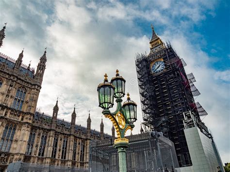 The Iconic Big Ben Under Renovations In London Editorial Stock Photo
