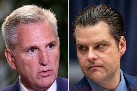 Matt Gaetzs Battle With Kevin Mccarthy Keeps Escalating