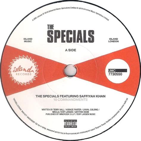 10 Commandments You Re Wondering Now By The Specials Single Dub Poetry Reviews Ratings