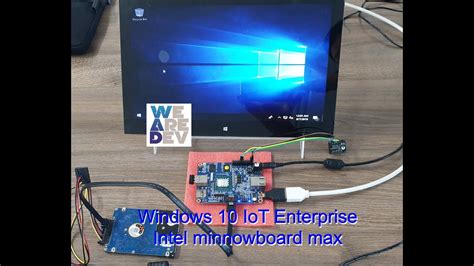 Windows 10 Iot Enterprise Demo Using Intel Minnowboard Max Youtube