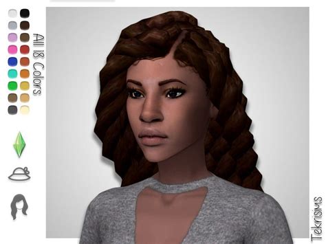 Long Twists That Come Past Your Sims Waist Hand Painted Scalp And