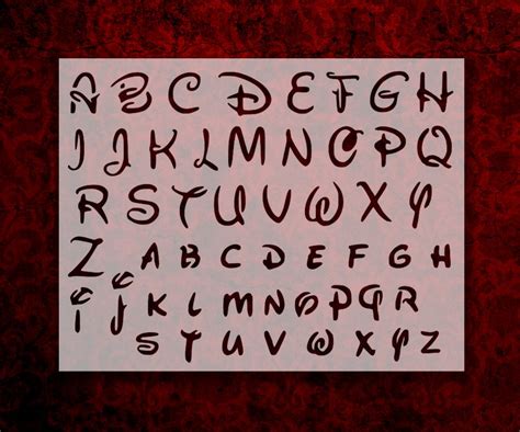 Disney Alphabet Uppercase And Lowercase Letters Font Custom