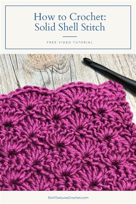 How To Crochet The Solid Shell Stitch Youtube Crochet Stitches