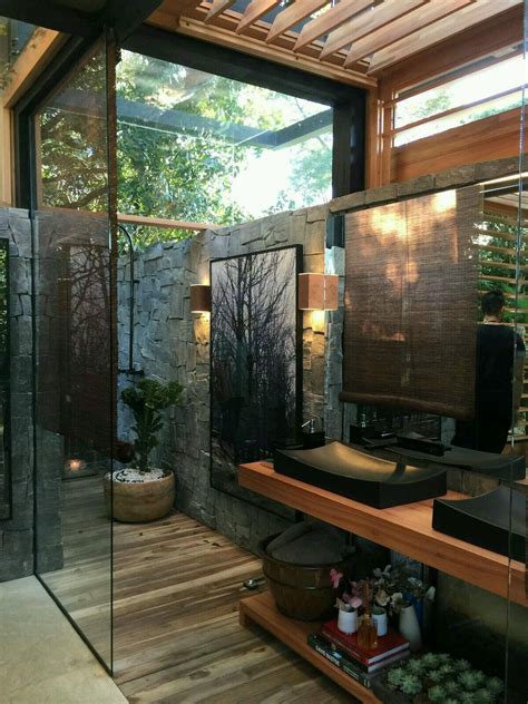 20 Amazing Open Bathroom Design Inspiration The Architects Diary Outdoor Bathrooms Rustic