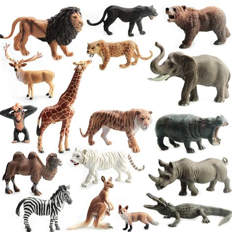 1pcs Simulated Plastic Wild Animals Zoo Safari Figure