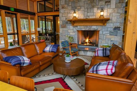 Terramor Outdoor Resort The Lodge Glamping Cozy Fireplace Maine Hotels