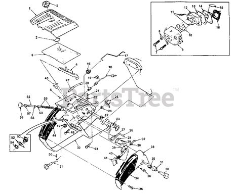 Homelite Ut A Homelite Super Ez Chainsaw Intake Parts Lookup