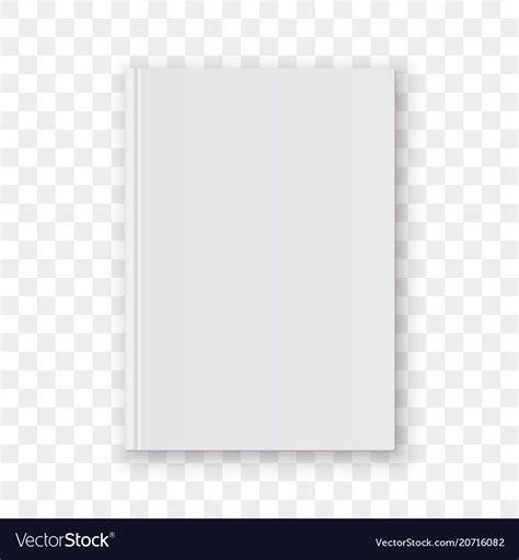 Blank flying white magazine cover book booklet vector. Book cover blank white mockup model Royalty Free Vector