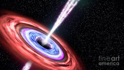 Activated Galactic Supermassive Black Hole Photograph By Nasas Goddard