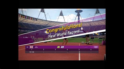 London 2012 Official Game Javelin World Record 101 04 Metres 3 Youtube