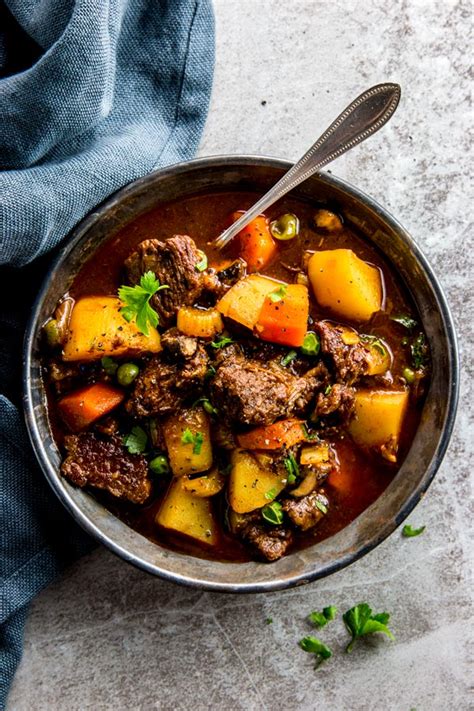 During cooler months discover some new beef stew recipes. Crock Pot Beef Stew Recipe | Savory Nothings