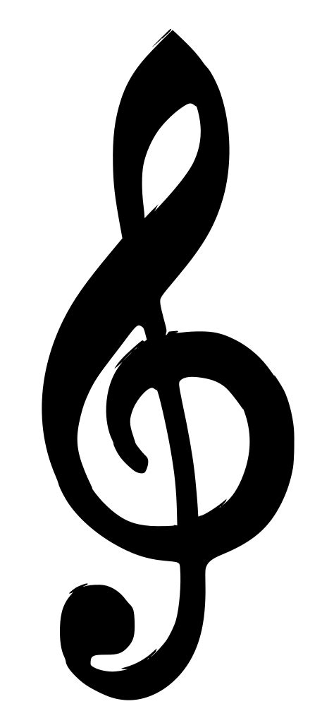Treble Clef Svg Treble Clef Clipart Clef Png Music Svg Music Notes Svg