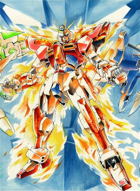 Gundam Guy Gundam Build Fighters Try Fan Art Poster Image