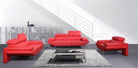 Red Italian Leather Sofa Odditieszone
