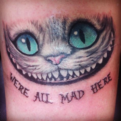 My New Tattoo Cheshire Cat From Tim Burtons Alice In Wonderland We