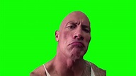 La Rocka Dwayne Johnson ceja levantada Green Screen HD Meme - YouTube