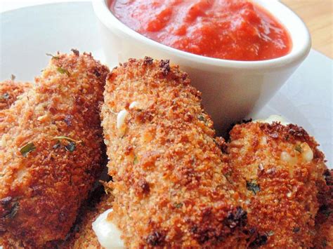 Light And Baked Mozzarella Sticks Recipe Allrecipes