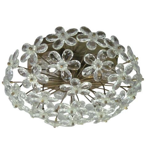 Luxurious lighting designs, made by hand in italy for delivery to the uk at italian. 3 Italian Mid-Century Modern Murano Glass / Crystal Floral ...