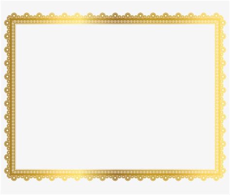 Gold Border Frame Png Clipart Border Golden Frame Png Free