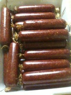 2 cloves garlic, crushed ; Summer sausage | Homemade sausage recipes, Smoked food ...