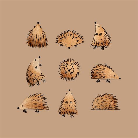An Array Of Hedgehogs Art Print By Melissa Buhler Hedgehog Art