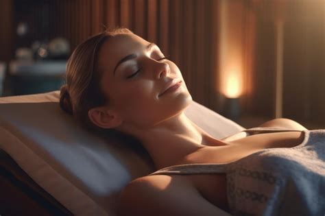 Premium Ai Image Woman Receiving Relaxing Massage At Spa