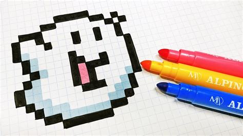 Well you're in luck, because here they come. Handmade Pixel Art - How To Draw Kawaii Ghost #pixelart ...