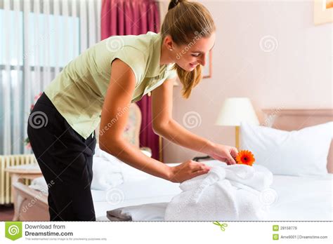 Excuse me, this is my room engsub. Maid Doing Room Service In Hotel Stock Image - Image of ...