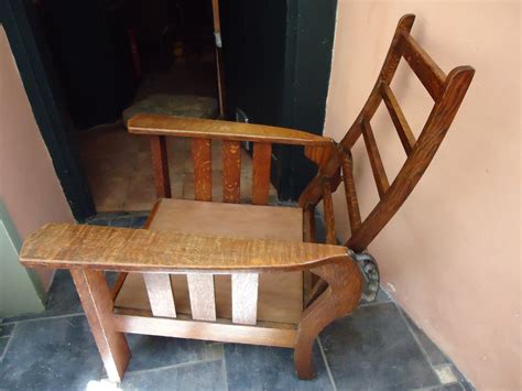 Fabulous Arts & Crafts Oak Reclining Chair - Antiques Atlas