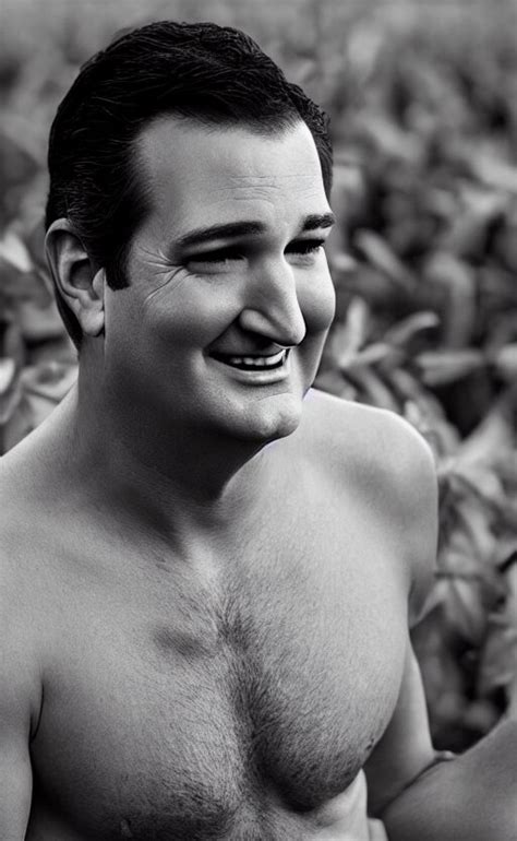 lexica impressive portrait of ted cruz shirtless in a tobacco field professional photography