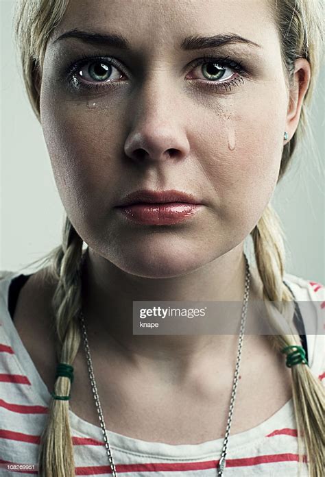 Sad Young Woman Crying High Res Stock Photo Getty Images