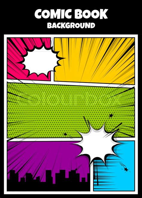 Comic Book Cover Vector At Collection Of Comic Book