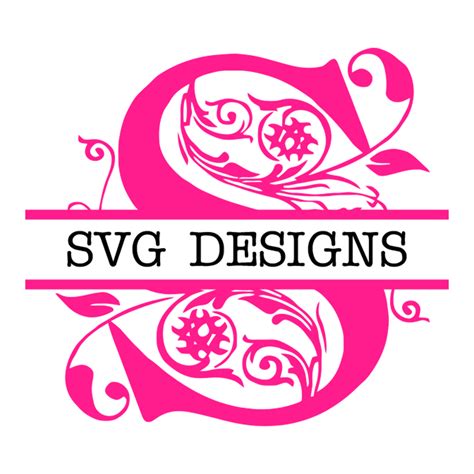 Svg Monogram Chm Layered Svg Cut File All Free Font For Designer To