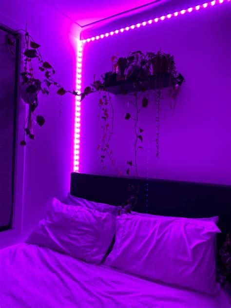 Purple Aesthetic Led Light Strip Bedroom Aesthetic Purple Led Lights Led Strip Lights