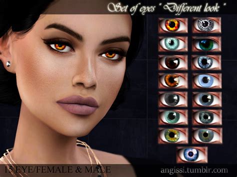 Different Look Eyes At Angissi Sims 4 Updates