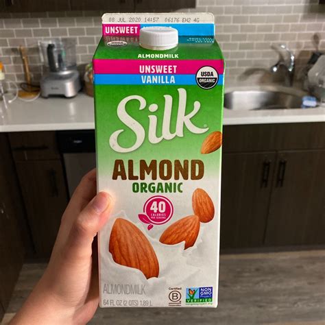 Silk Organic Unsweetened Vanilla Almond Milk Reviews Abillion