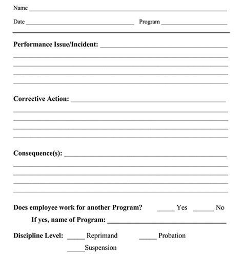 Employee Write Up Form Pdf Sample Templates Sample Te Vrogue Co